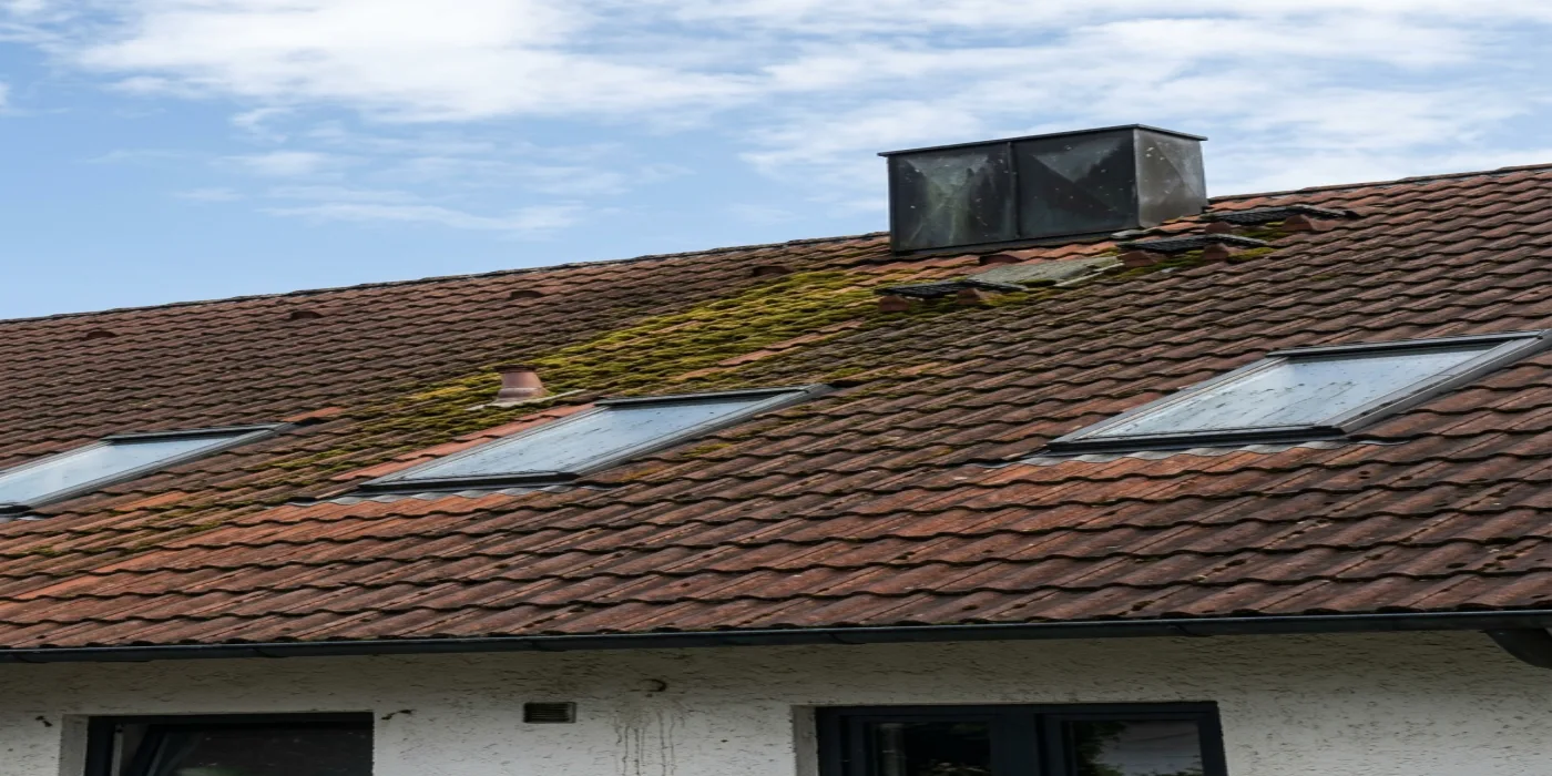 Nettoyage de toiture à Yvelines — avant (chantier 2)